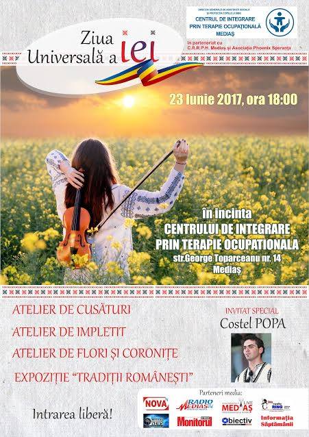 Costel Popa cântă pentru medieşeni de Ziua Universală a Iei la sediul C.I.T.O.